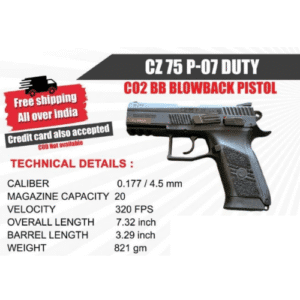 CZ 75 P-07 DUTY - CO2 BB BLOWBACK PISTOL