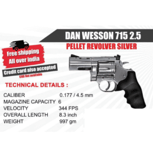 DAN WESSON 715 2.5 - PELLET REVOLVER SILVER